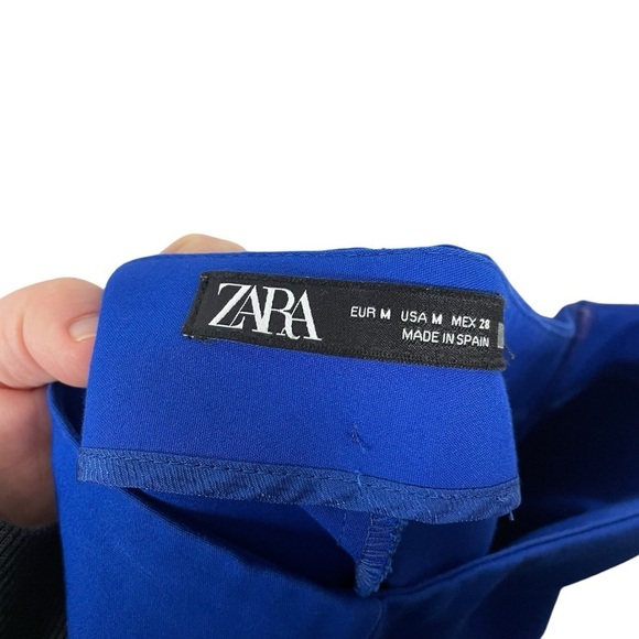 Zara Women’s Ruffle Mini Skort in Royal Blue Size M - Picture 7 of 9